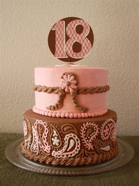 Shop for birthday party decorations in birthday party supplies. Party Cakes: Western Pink and Brown Cake