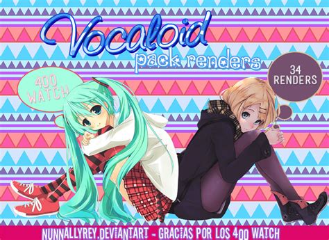 Pack Renders Vocaloid By Nunnallyrey On Deviantart
