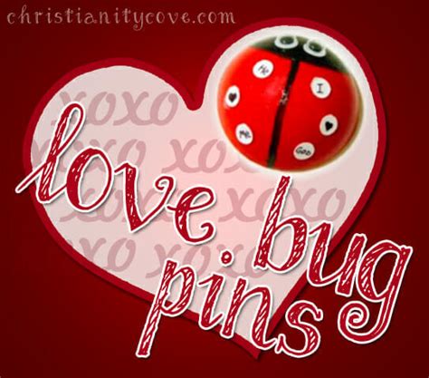 Love Bug Pins Valentines Day Craft Christianity Cove