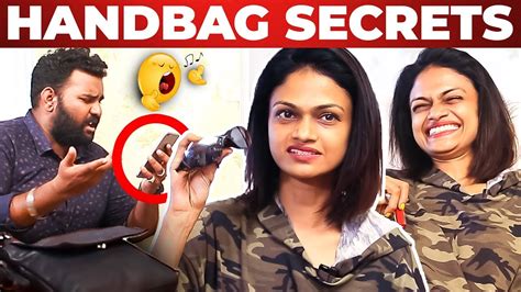 Jika sekarang sobat sudah tahu dimana sih mau. Singer Suchitra Handbag Secrets Revealed by Vj Ashiq | What's Inside the Handbag?