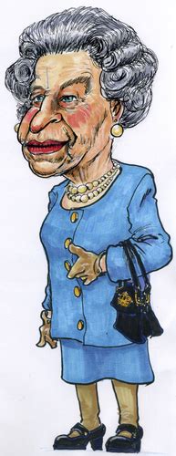 Queen Elizabeth 2 By Jean Gouders Cartoons Famous People Cartoon