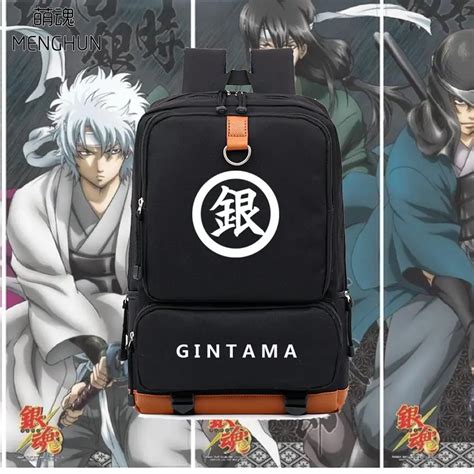 Hot Anime Backpacks Gintama Anime Fans Backpacks Gintama Backpacks High