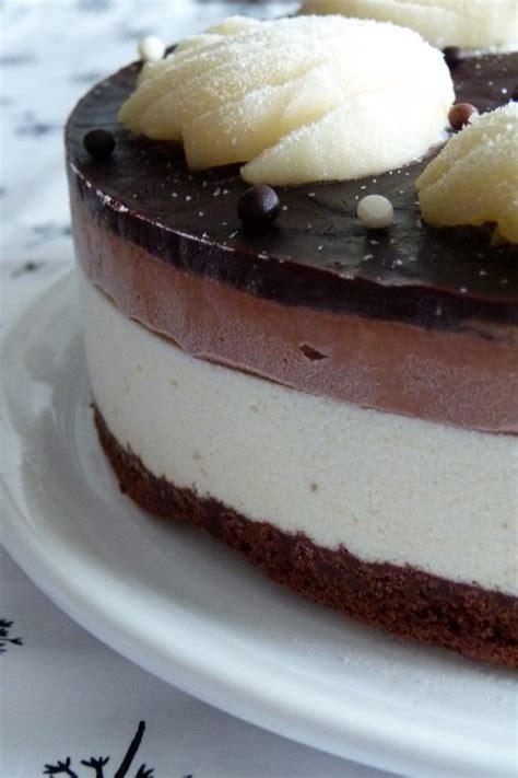Entremets poires chocolat Les Gourmandises de Céline