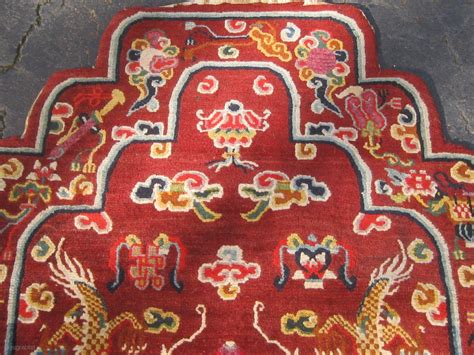 Rare Antique Tibetan Throne Back Cover Early 20th Century In Pristine