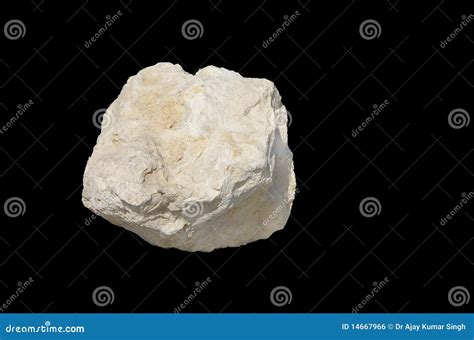White Limestone Isolated On Black Stock Photo Image Of Lime