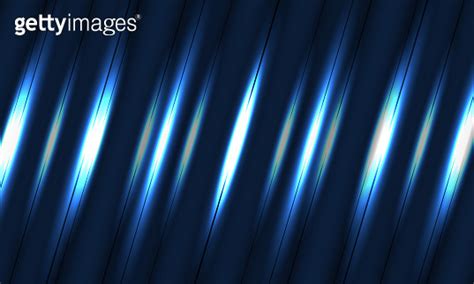 Dark Blue Geometric Background With Diagonal Glowing Light Luminous