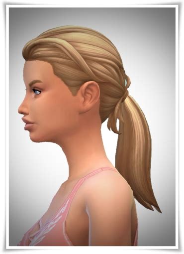 Birksches Sims Blog Ladyfu Ponytail Hair Sims 4 Hairs
