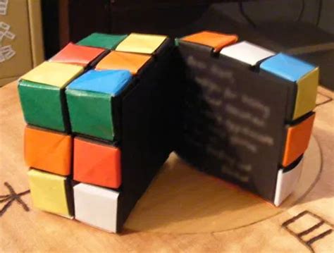 Origami Rubiks Cube Card Make Origami Cube Cube Rubiks Cube