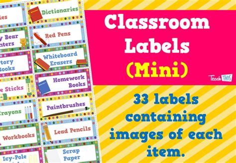 Classroom Labels Mini Printable Teacher Resources And Classroom