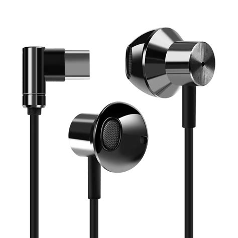 Usb Type C Earphone For Huawei In Ear Bass Stereo Earbuds With Mic