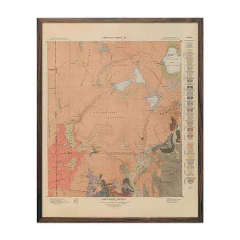 Yellowstone Geologic Map Of Shoshone Section 1904 Map In 2022