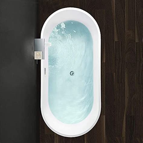Vanity Art 59 X 30 Acrylic Freestanding Bathtub Modern Stand Alone