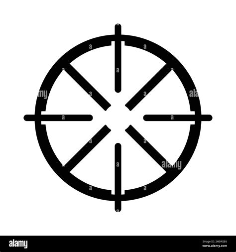 Target Aim Icon Archer Sports Game Symbol Game Aiming Sight Dot