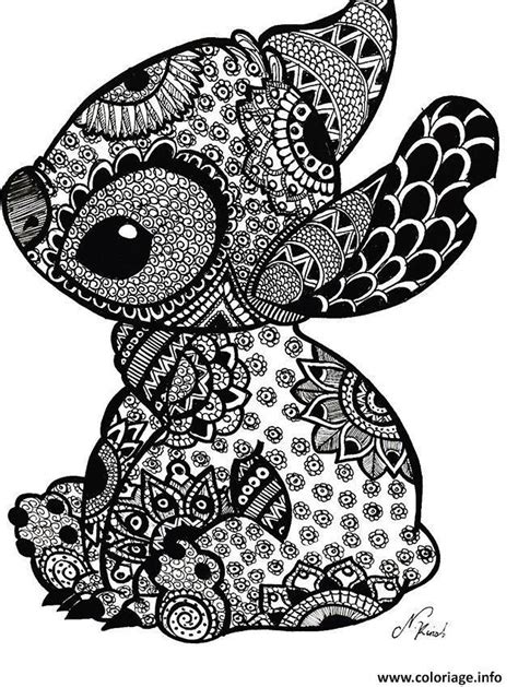 Stitch Coloring Pages For Adults