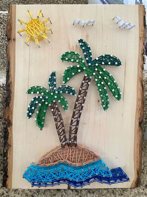 Palm Tree String Art Etsy