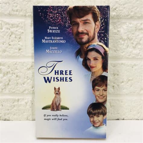 Three Wishes Vhs 2000 Patrick Swayze Mary Mastrantonio Hbo Video Vhs