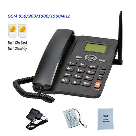 Téléphone Sans Fil Fixe Gsm Double Sim Quadribande Gsm8509001800