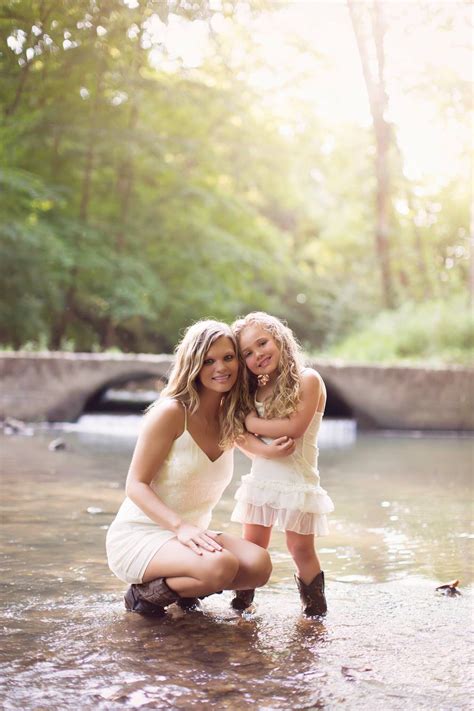 Mother Daughter Photo Creek Summer Mother Daughter Photography Mom