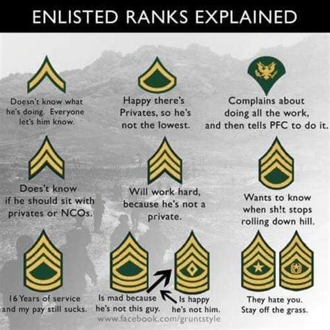 Us Military Ranks Explained Army Humor Military Humor Military Quotes