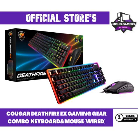 Cougar Deathfire Ex Gaming Gear Combo Keyboardandmouse Wired Shopee