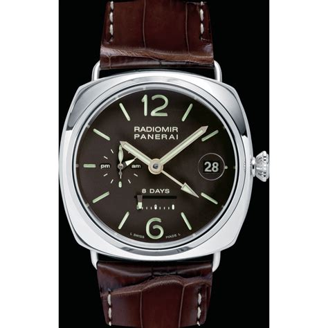 Panerai Radiomir 8 Days Gmt Platinum 45mm Pam 201 45mm Manual Wind