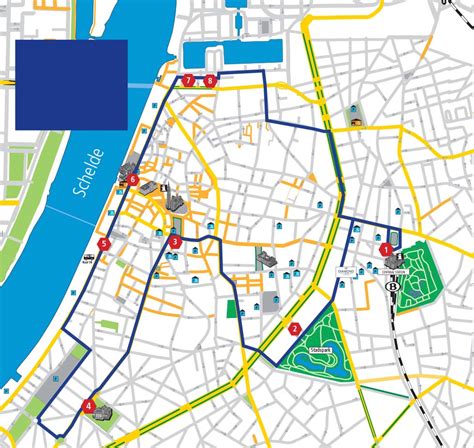 Antwerp City Guide Map