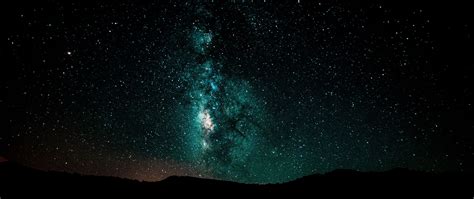 Download Wallpaper 2560x1080 Starry Sky Milky Way Night Shining