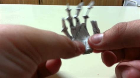 Origami Spooky Hand Skeleton Designed By Jeremy Shafer Not A