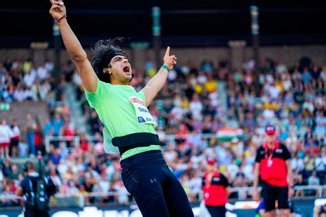 In Pics Neeraj Chopra Gives Sterling Performance Seals His Spot In