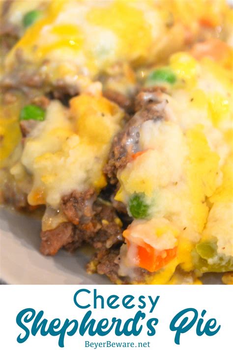 Brown the ground beef over medium heat, and be sure to drain the fat. Easy Cheesy Shepherd's Pie | Cream soup recipes, Recipe ...