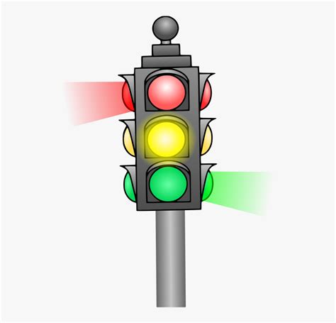 Pole Vector Road Light Clip Art Traffic Signal Hd Png Download