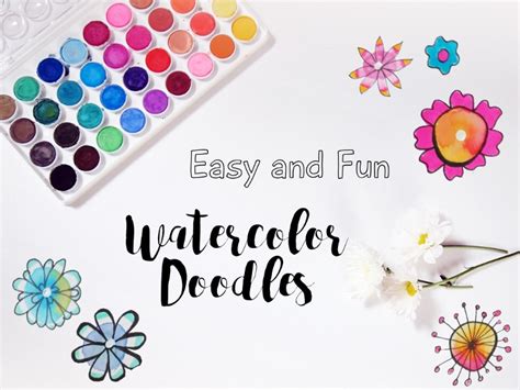 Easy And Fun Watercolor Flower Doodles Marcia Beckett
