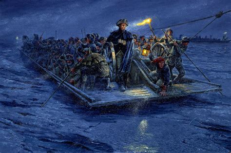 Washington Crossing The Delaware American Painting American Military