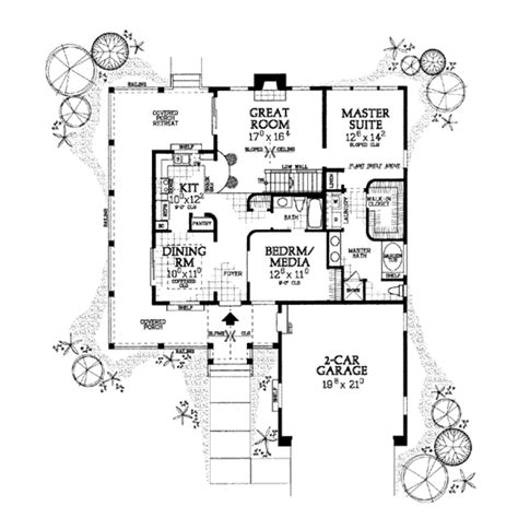 Country Style House Plan 2 Beds 2 Baths 1295 Sqft Plan 72 103