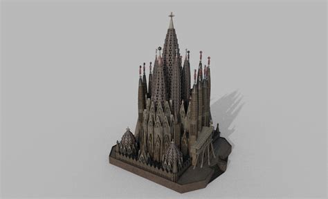 Sagrada Familia 3d Model 249 Unknown Free3d