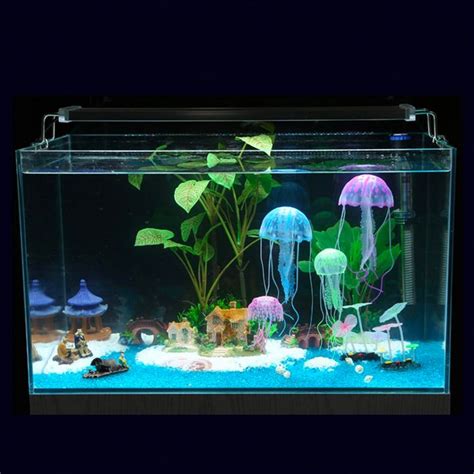 Artificial Jellyfish Fish Tank Themes Fish Tank Decorations Fish Tank