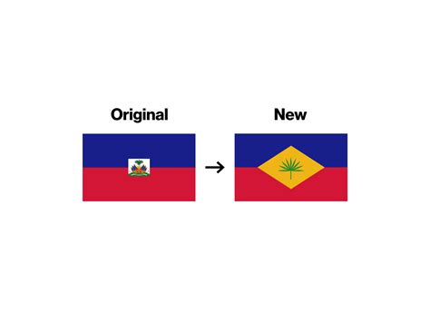 haiti flag redesign by articavisuals on dribbble