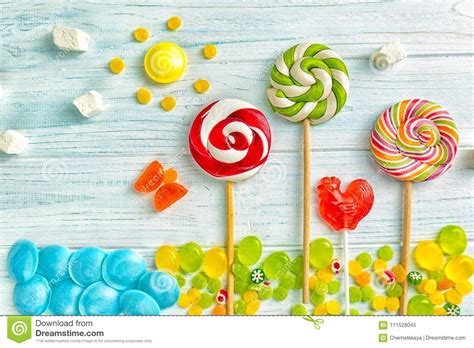 Candies And Lollipops Stock Image Image Of Nutrient 111528045