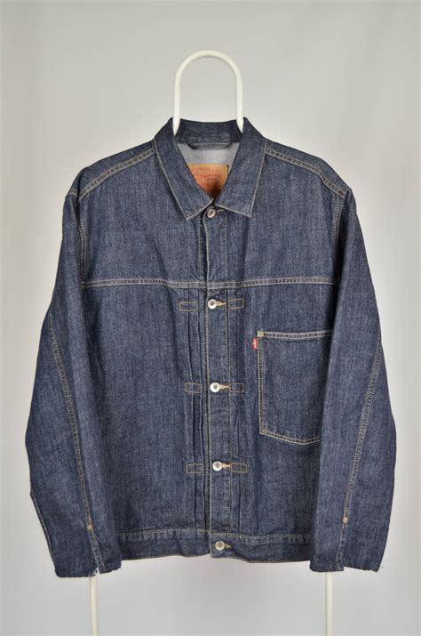 Levi S Levis Type 1 One Retro Vintage Indigo Blue Navy Lvc Blazer Denim Jacket