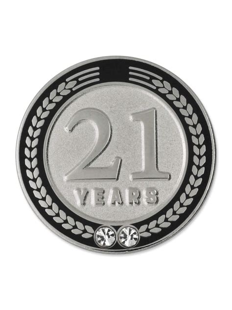 Pinmarts 21 Years Of Service Award Employee Recognition T Lapel Pin