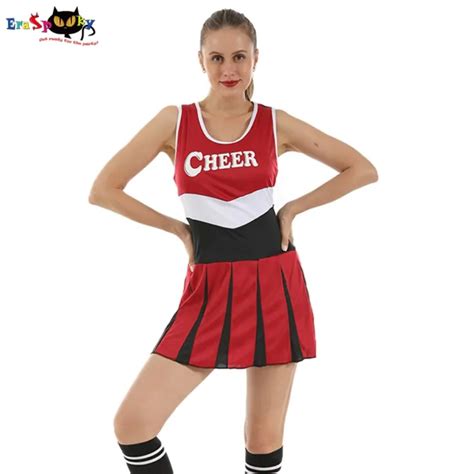 women s cheerleader costume adult sexy cheering squad dress lazada