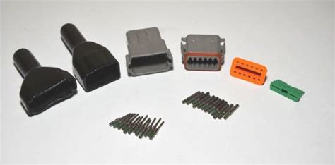 Buy Deutsch Dt 12 Pin Genuine Connector Kit 14 Awg Solid Contacts With