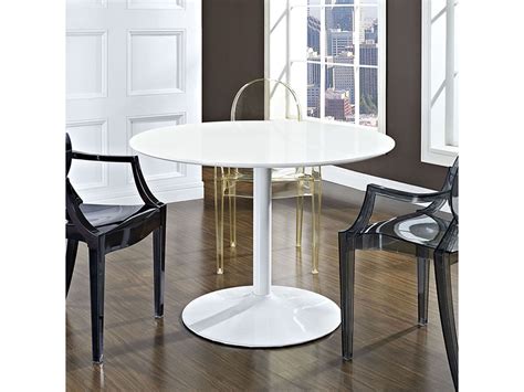 Revolve 5pcs Round Wood Dining Table Set In White Shop For Affordable