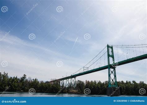 The Thousand Islands Bridge Stock Photo Image Of Connecting Canada