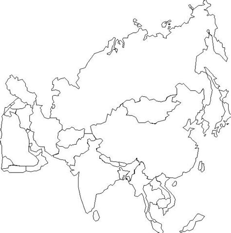 Lista 98 Foto Mapa Físico Mudo De Asia Para Imprimir En A4 Actualizar