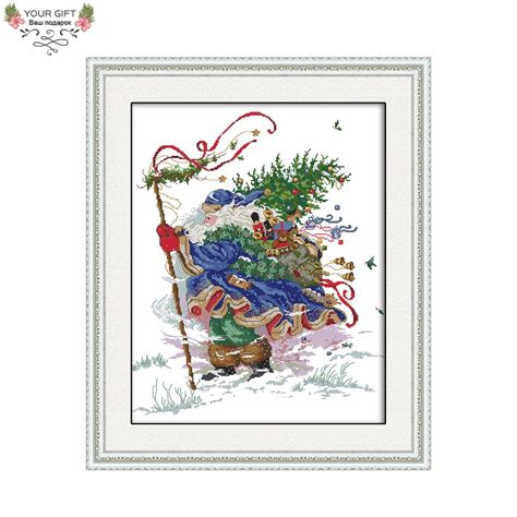 joy sunday ra058 14ct 11ct counted and stamped christmas cross stitch kits for festival t and