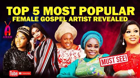 2020 Top 5 Most Popular Female Gospel Artist Revealed Youtube