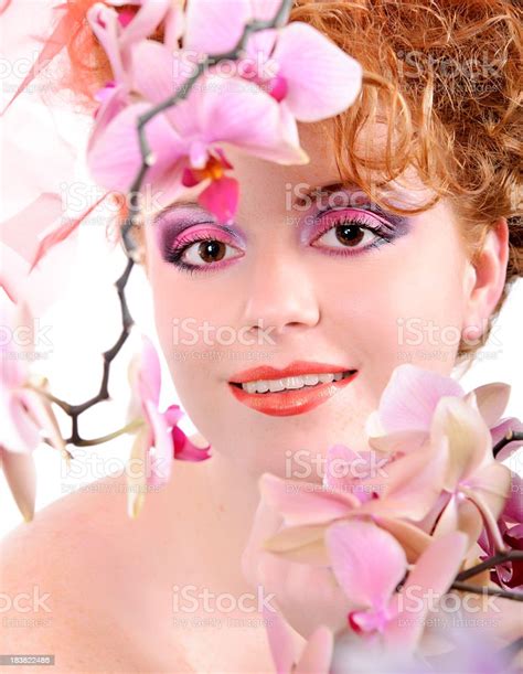 Woman Orchid Stock Photo Download Image Now 20 29 Years Adult