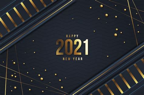 Free Vector New Year 2021 Background