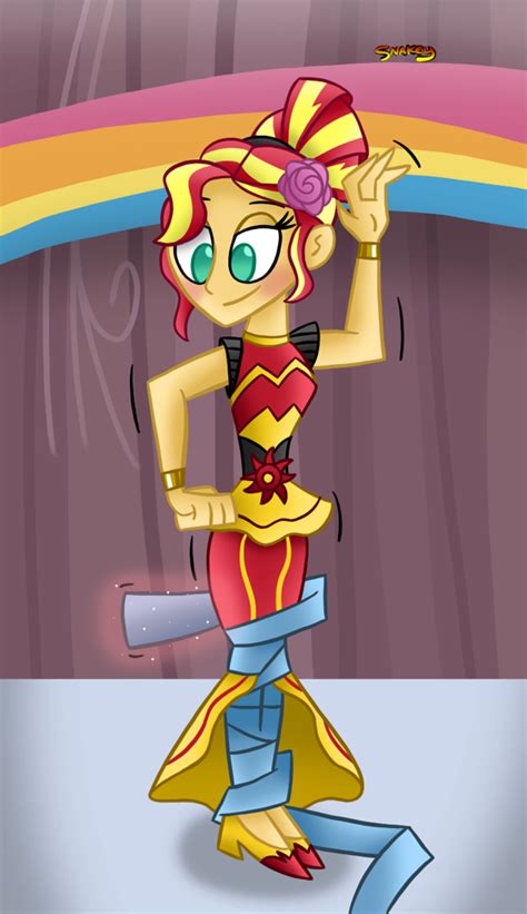 Safe Artist Snakeythingy Character Sunset Shimmer Equestria Girls Dance Magic G